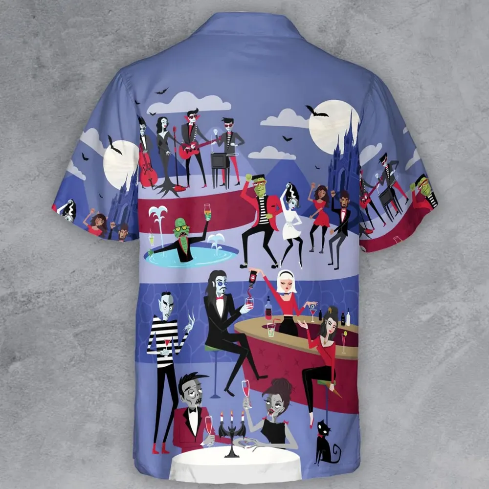 Monster Universal Dance Party Button Down Shirt - 3
