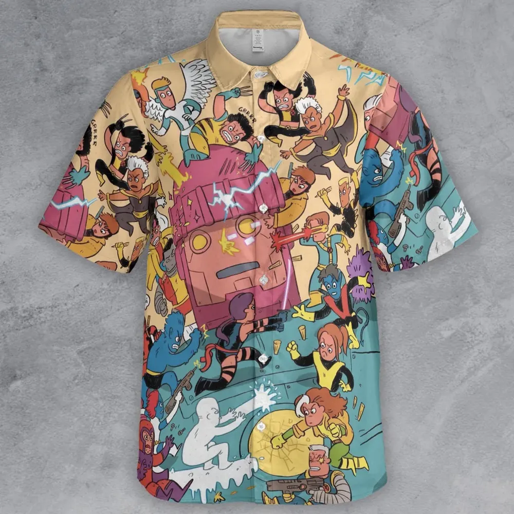 Super Style X-Men Button Down Shirt - 2