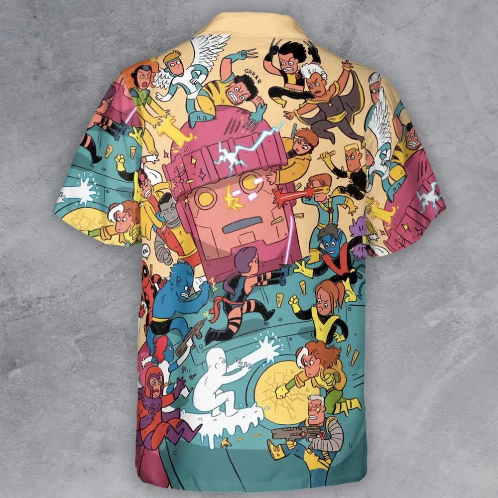 Super Style X-Men Button Down Shirt - 3
