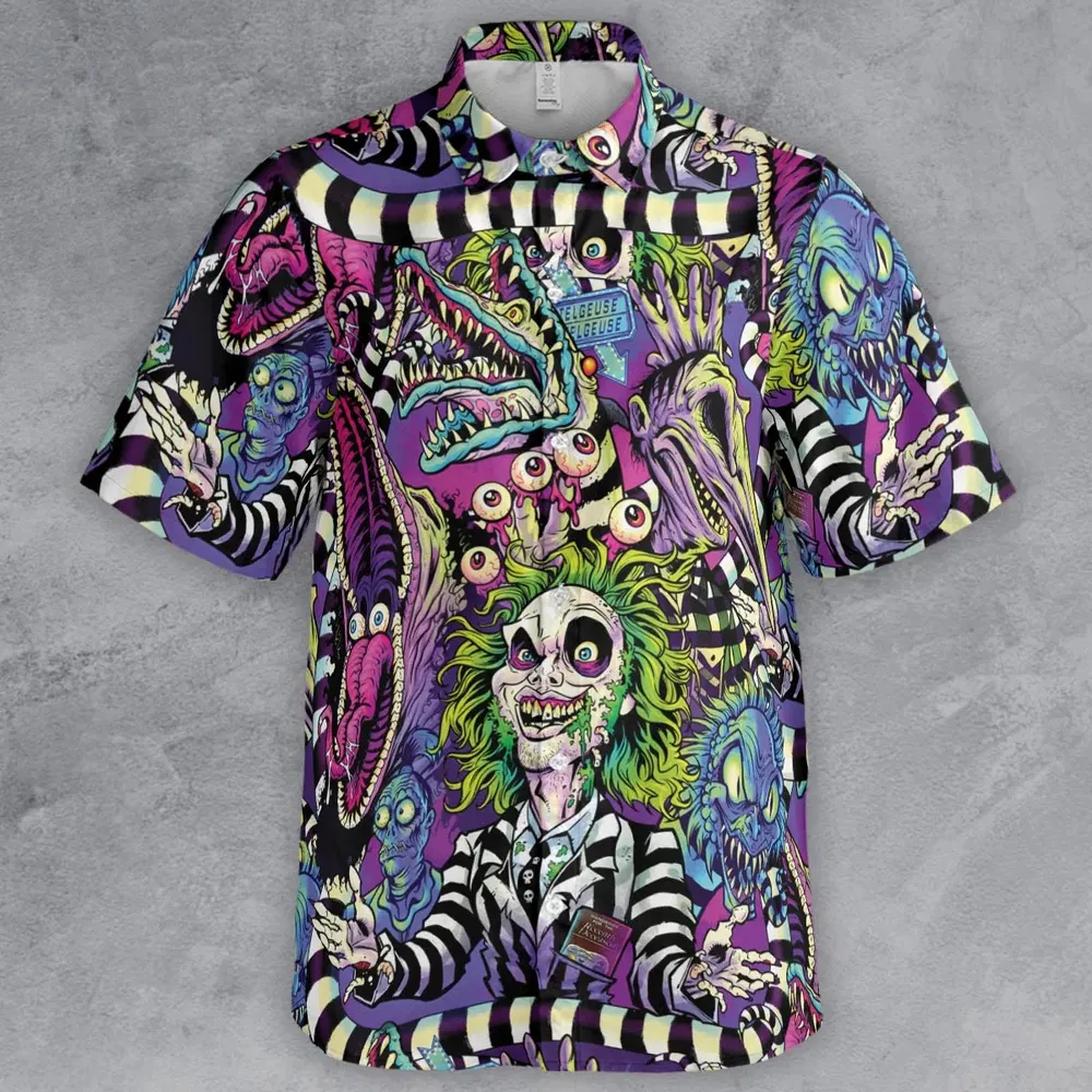 Stay Spooky Beetlejuice Button Down Shirt - 2
