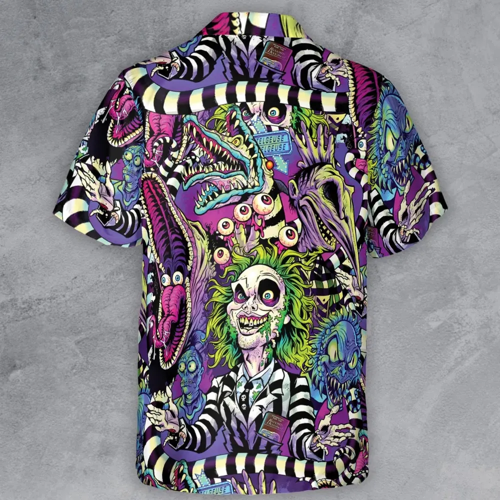 Stay Spooky Beetlejuice Button Down Shirt - 3