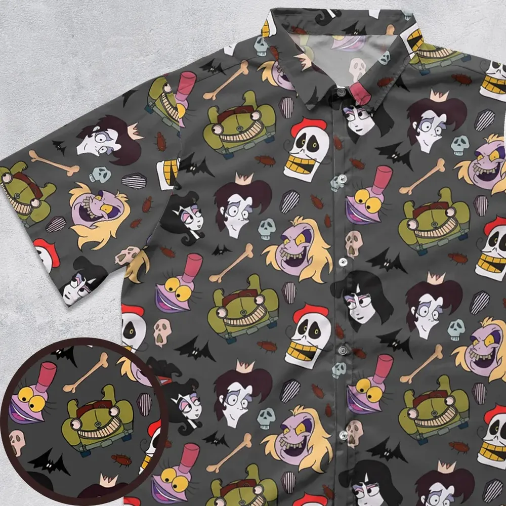 Beetlejuice Animated Button Down Shirt - 1