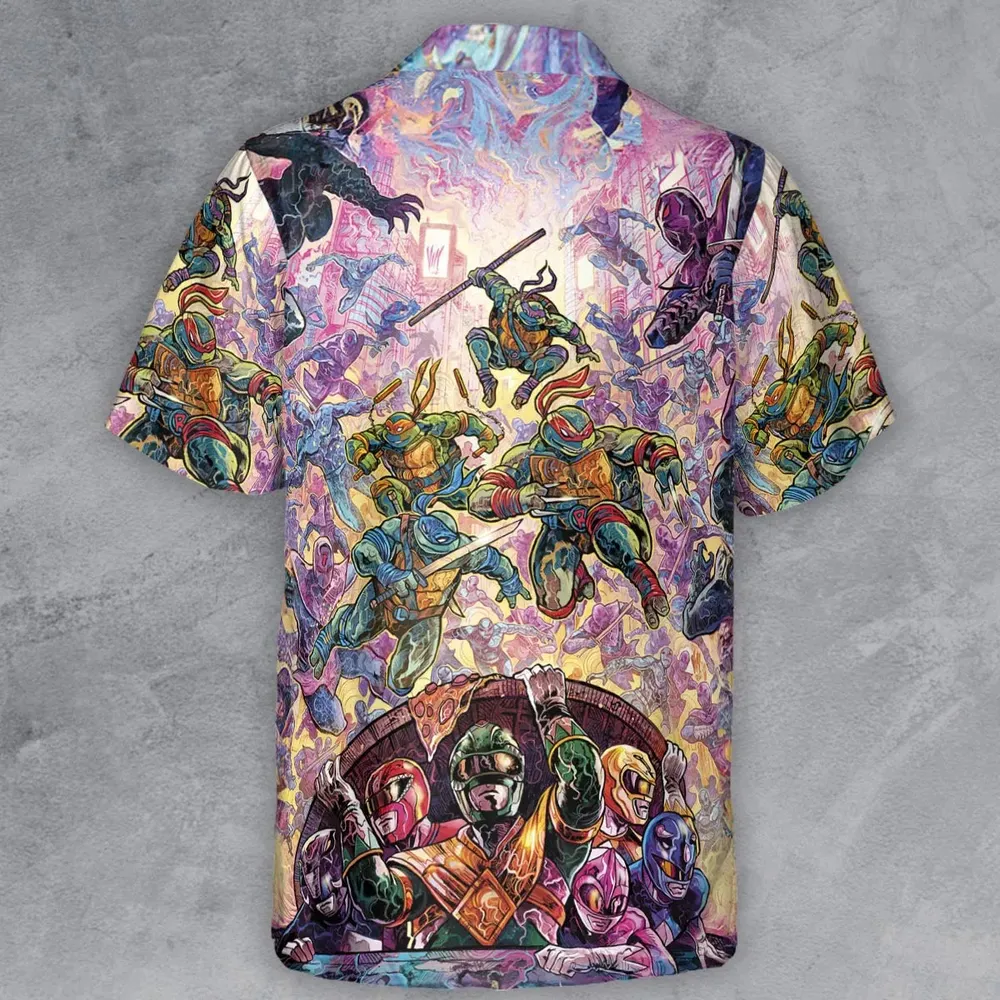 Shell Yeah Teenage Mutant Ninja Turtles Button Down Shirt - 3