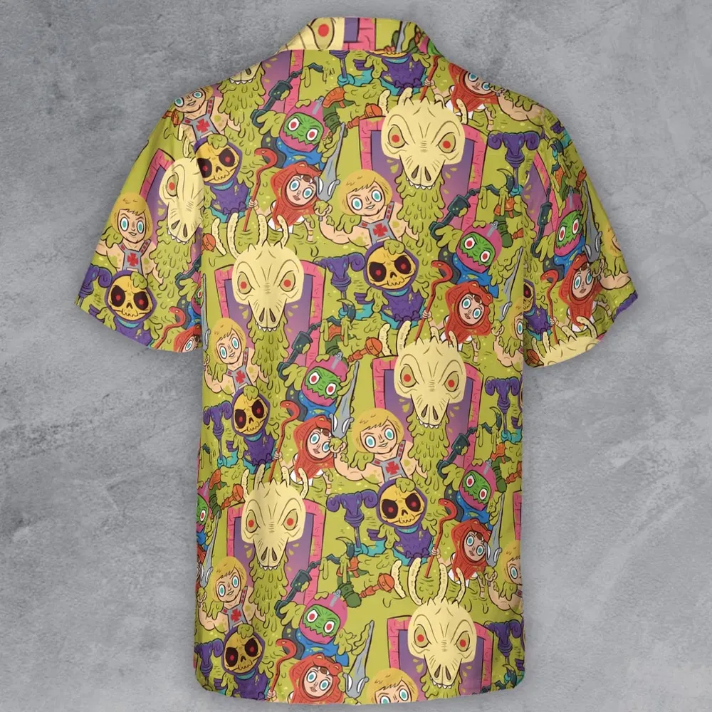Victims of the Slime Pit He-Man and the Masters of the Universe Button Down Shirt - 3