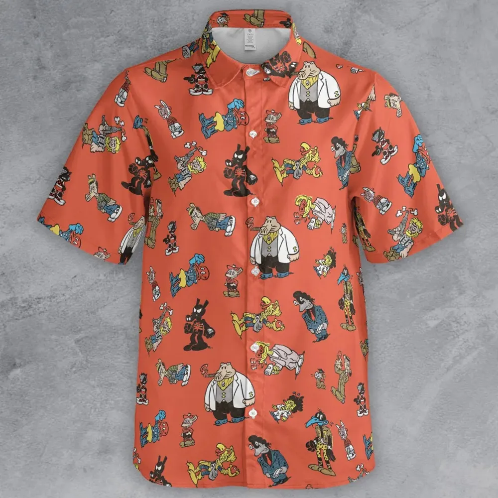 Cast of Peter Porker Button Down Shirt - 2