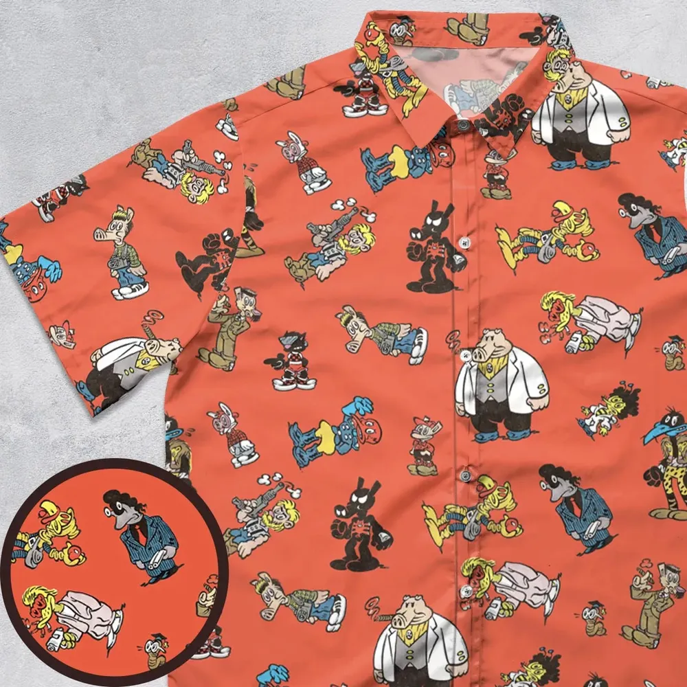 Cast of Peter Porker Button Down Shirt - 1