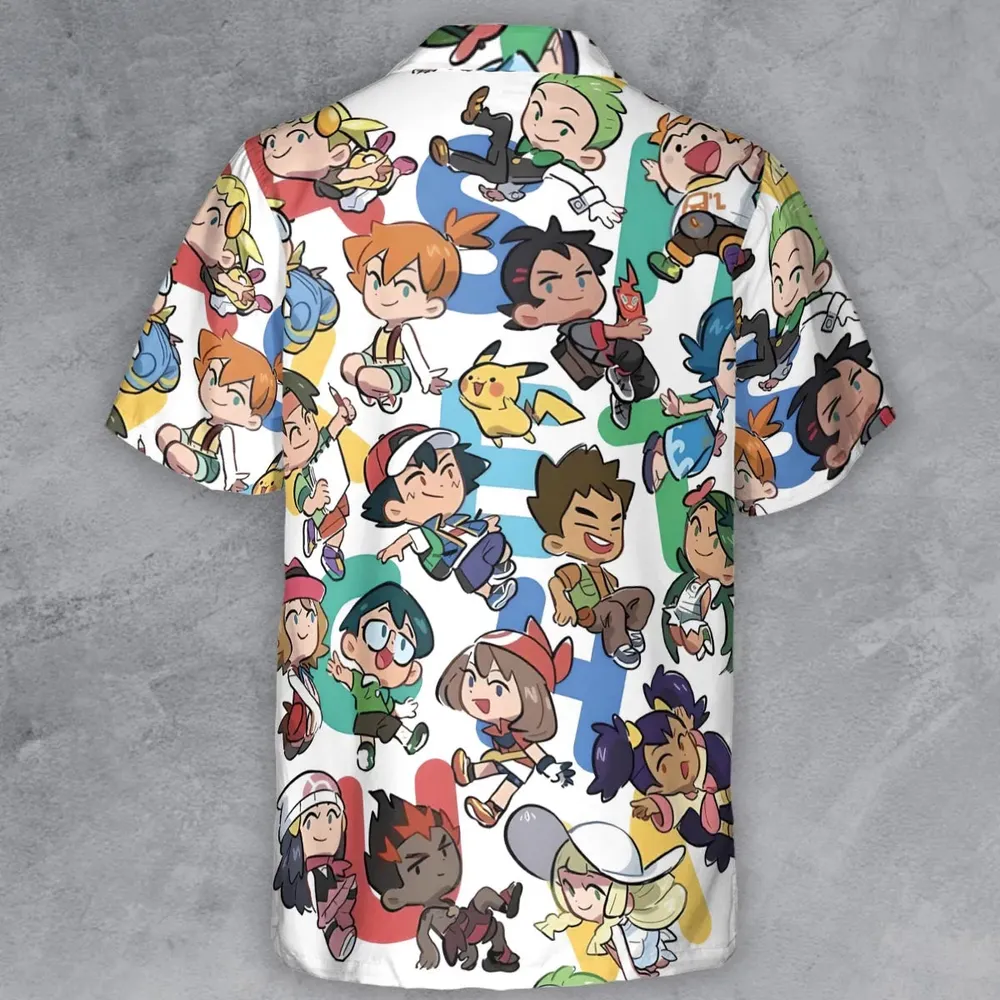 Pokemon Trainer Button Down Shirt - 3