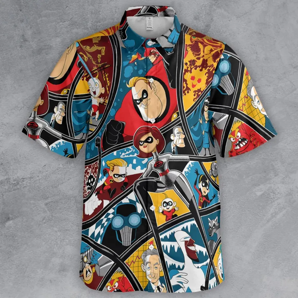 The Incredibles cartoon Button Down Shirt - 2