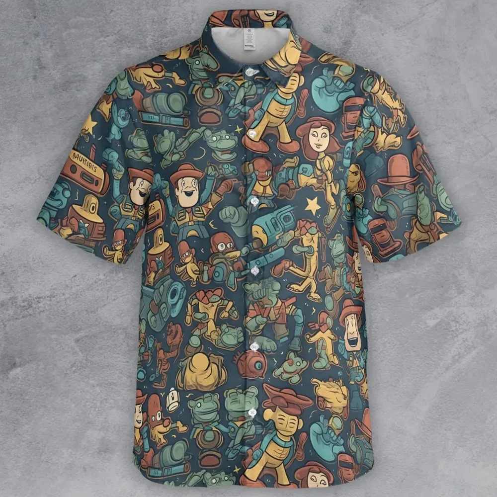 Story of Toy Cowboys Toy Story Button Down Shirt - 2