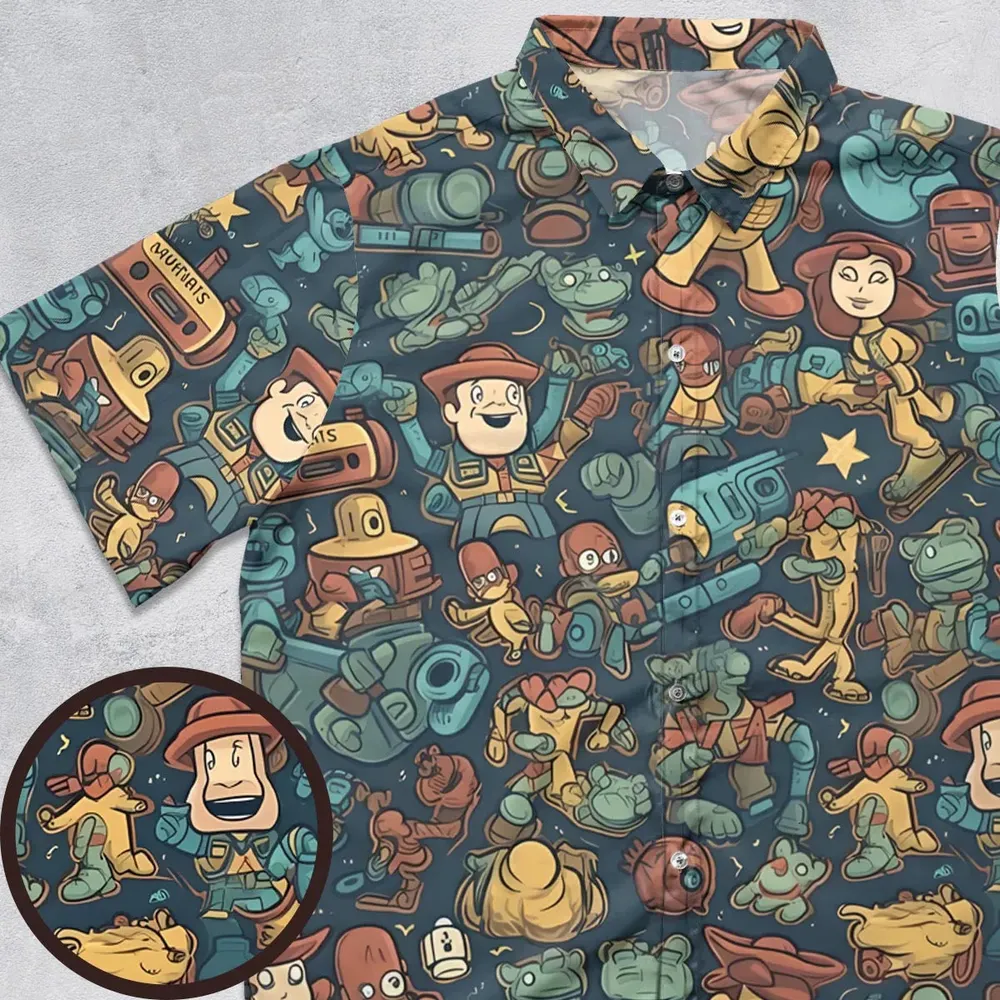 Story of Toy Cowboys Toy Story Button Down Shirt - 1