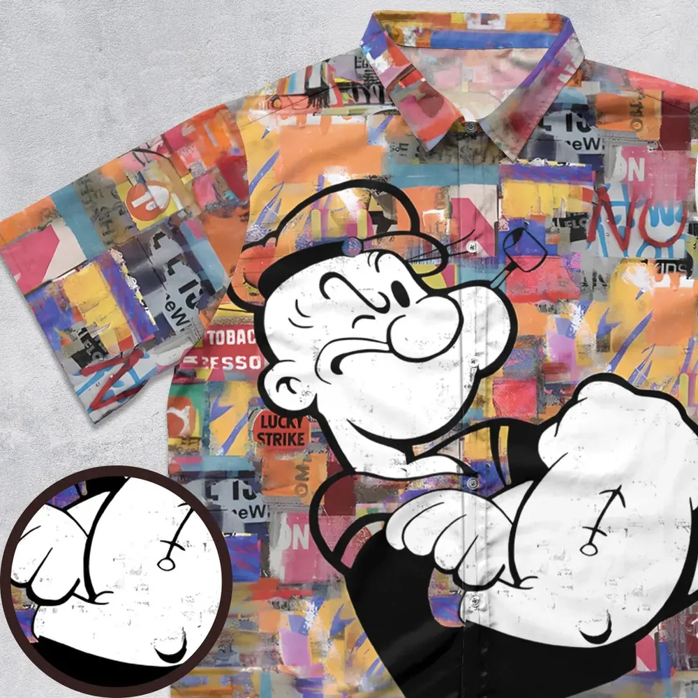 Popeye The Sailor Man Button Down Shirt - 1