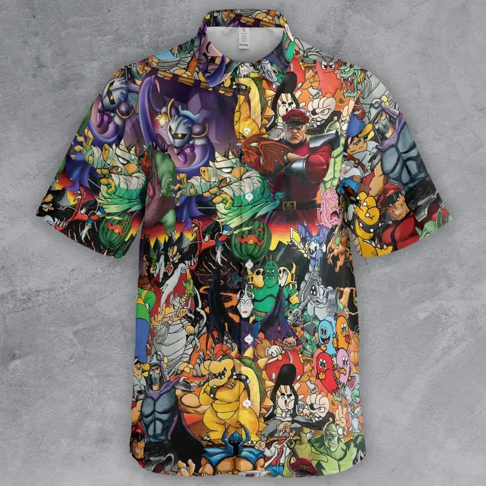 Gaming Bad Bosses Button Down Shirt - 2