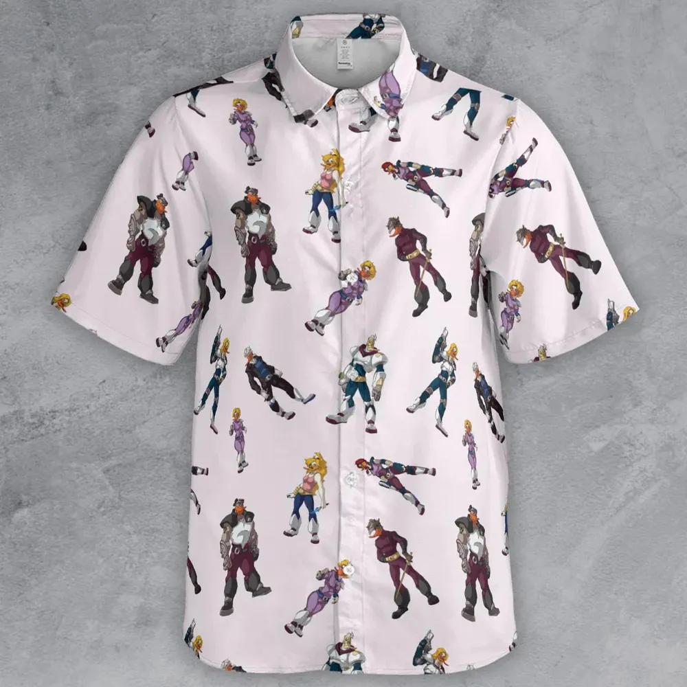Mighty Ducks The Animated Series Characters Button Down Shirt - 2