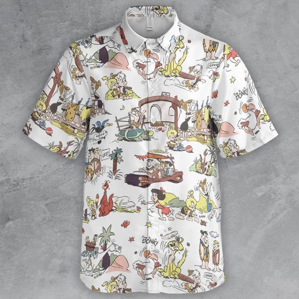 Stone Age Life The Flintstone Button Down Shirt - 2