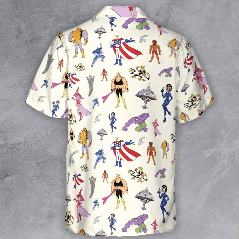 The Justice Friends Characters Button Down Shirt - 3