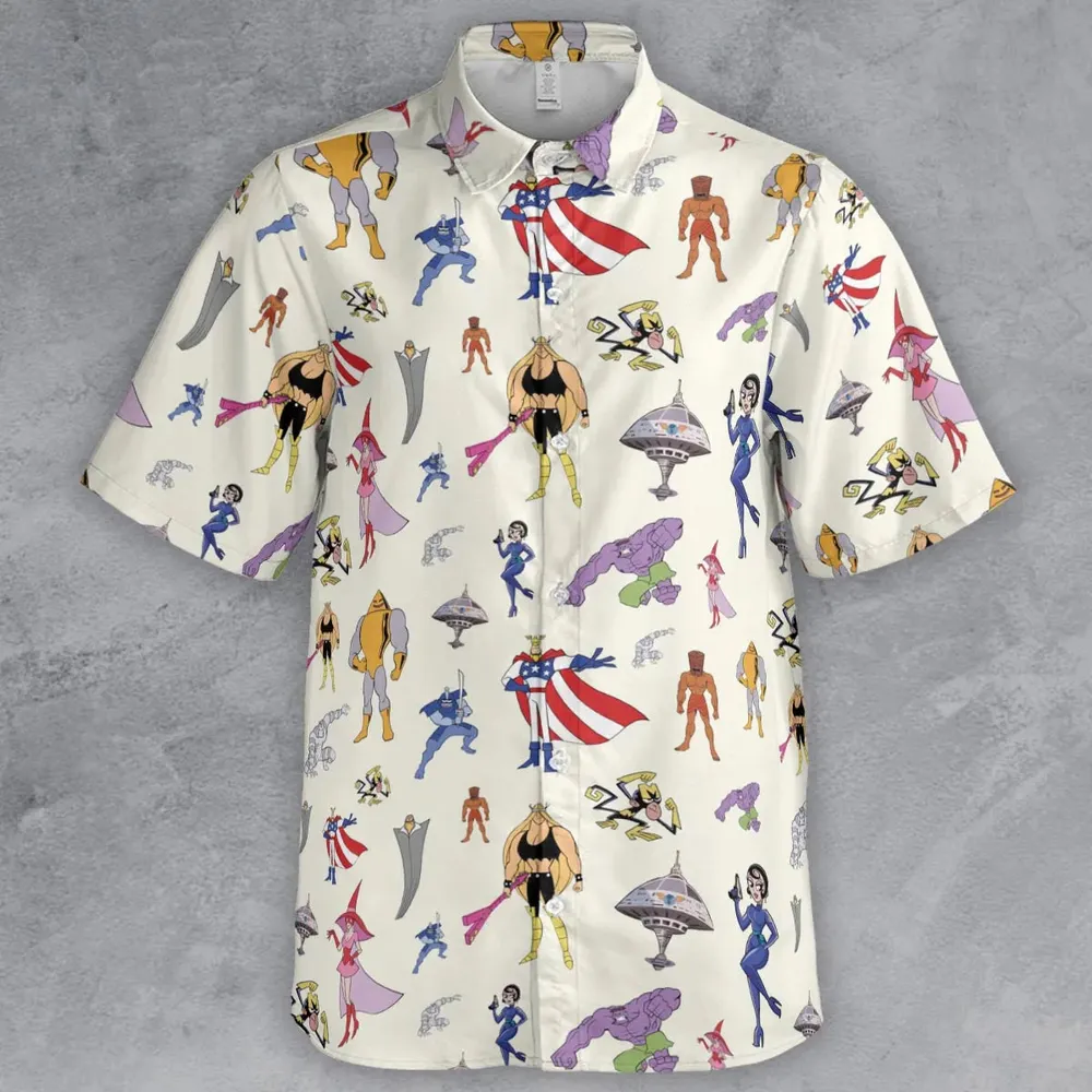 The Justice Friends Characters Button Down Shirt - 2