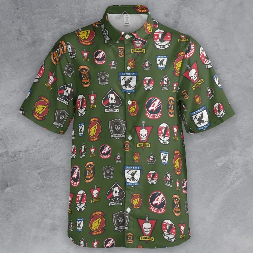 Top Gun Badge Button Down Shirt - 2