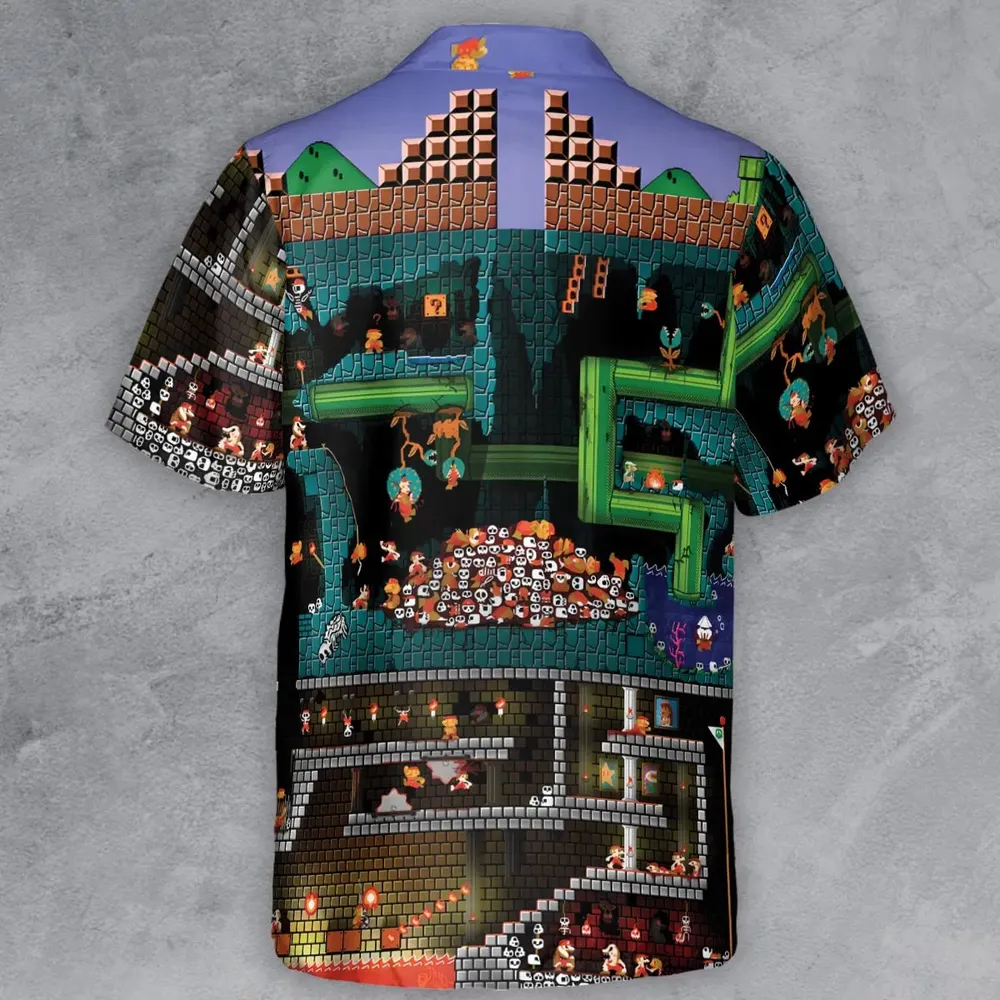 The Pit Super Mario Button Down Shirt - 3