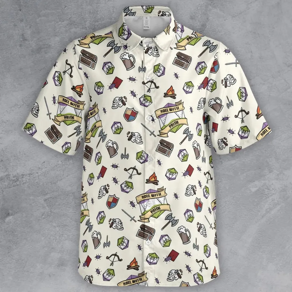 Roll With Pride DnD Button Down Shirt - 2