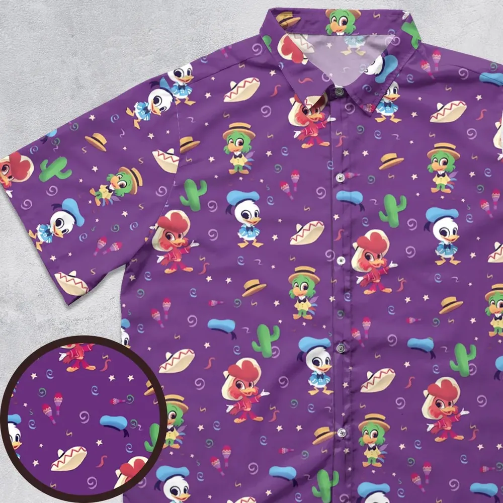 Three amigos Donald Ducktales Button Down Shirt - 1