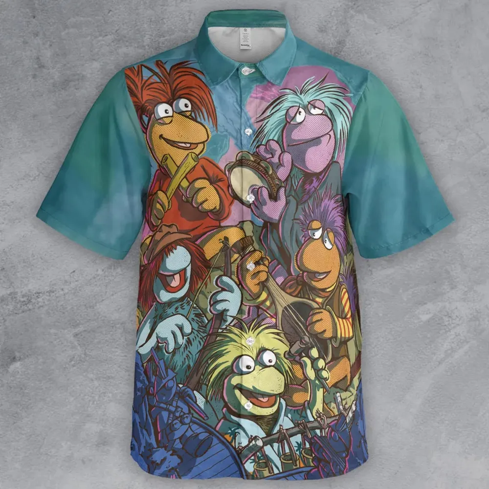 Fraggle Rock Larsen The Muppets Button Down Shirt - 2