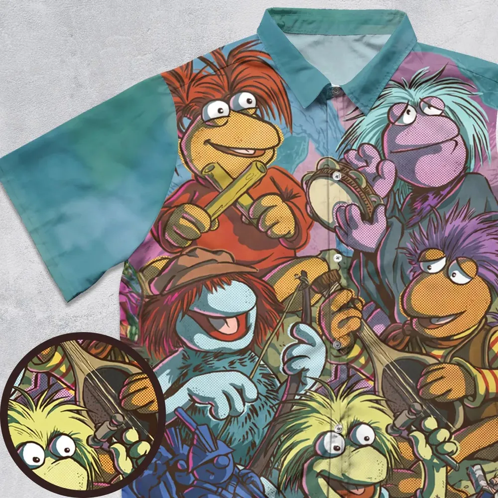 Fraggle Rock Larsen The Muppets Button Down Shirt - 1