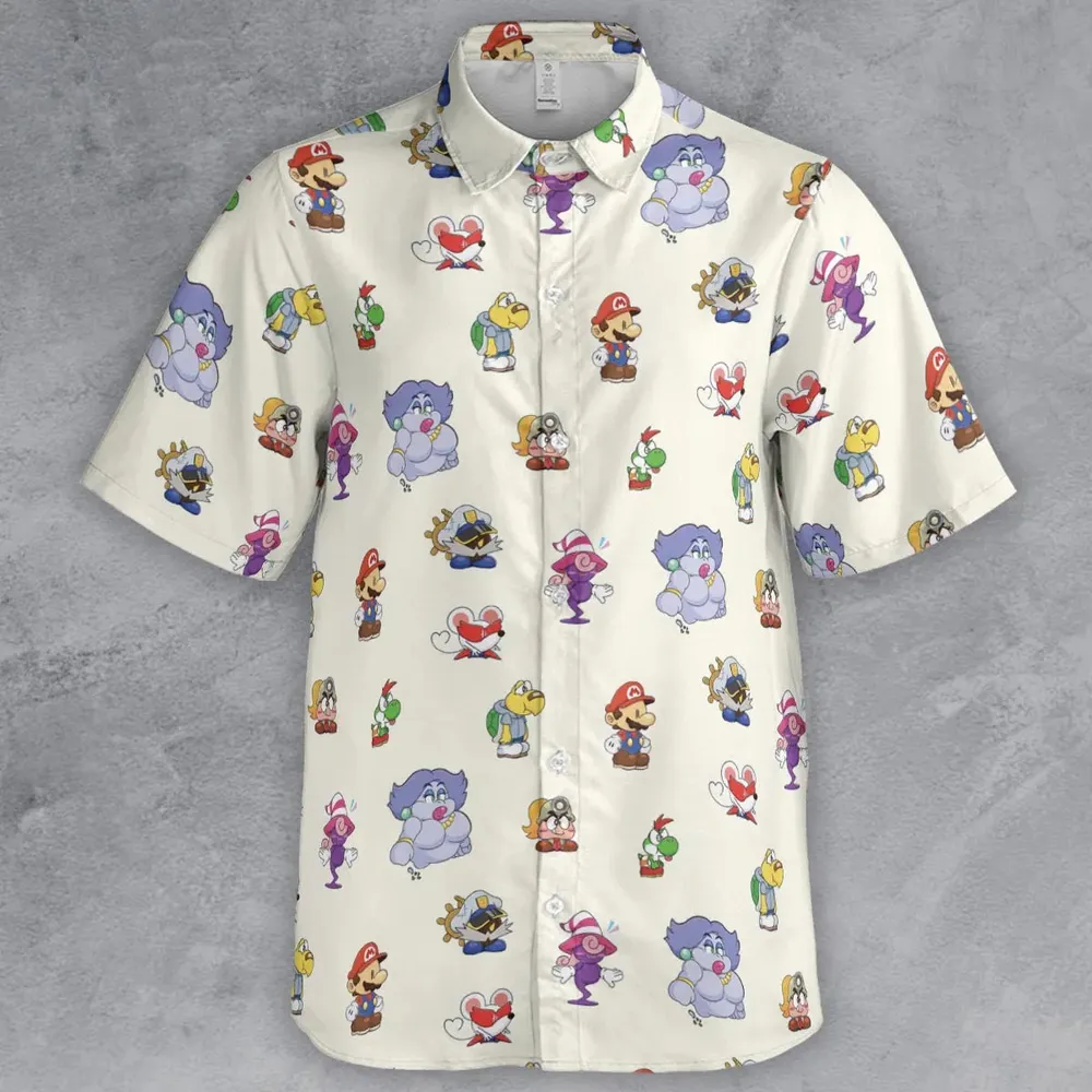 Play In Style Super Mario Button Down Shirt - 2
