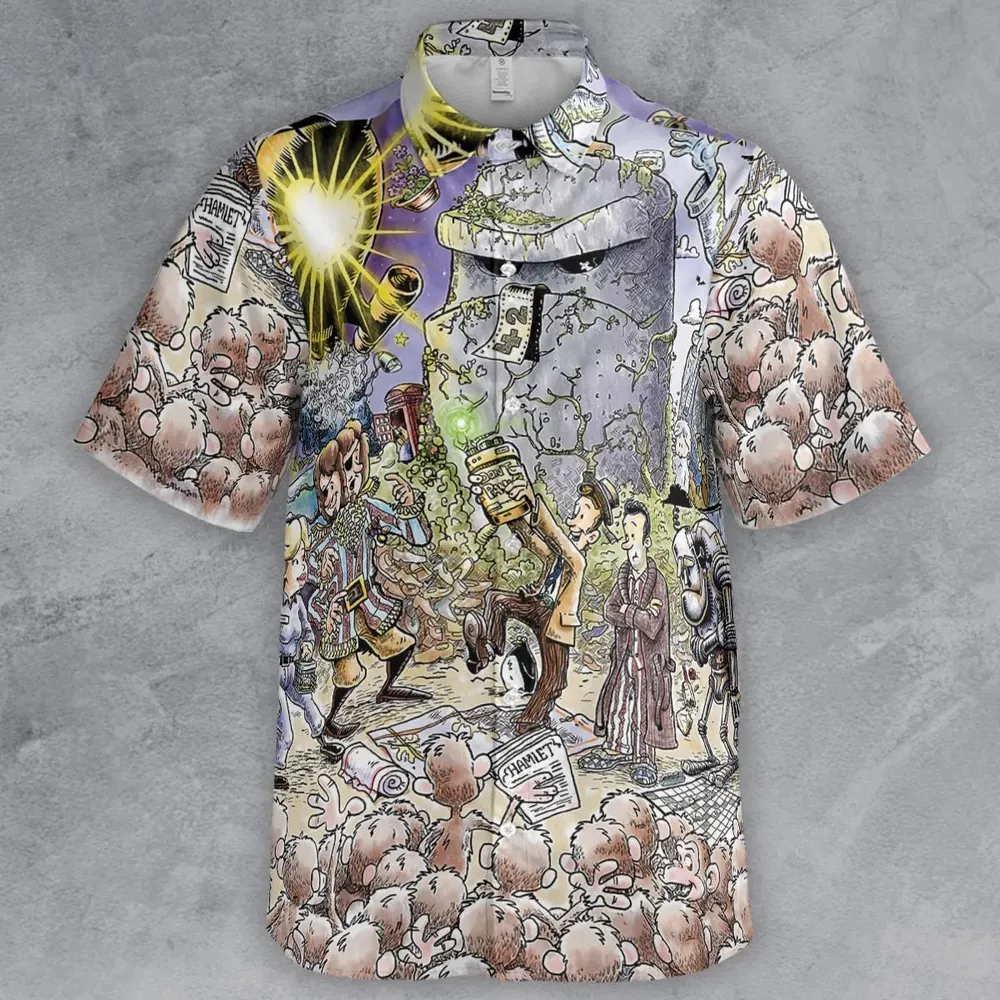 42 Meaning Of Life The Hitchhiker's Guide to the Galaxy Button Down Shirt - 2