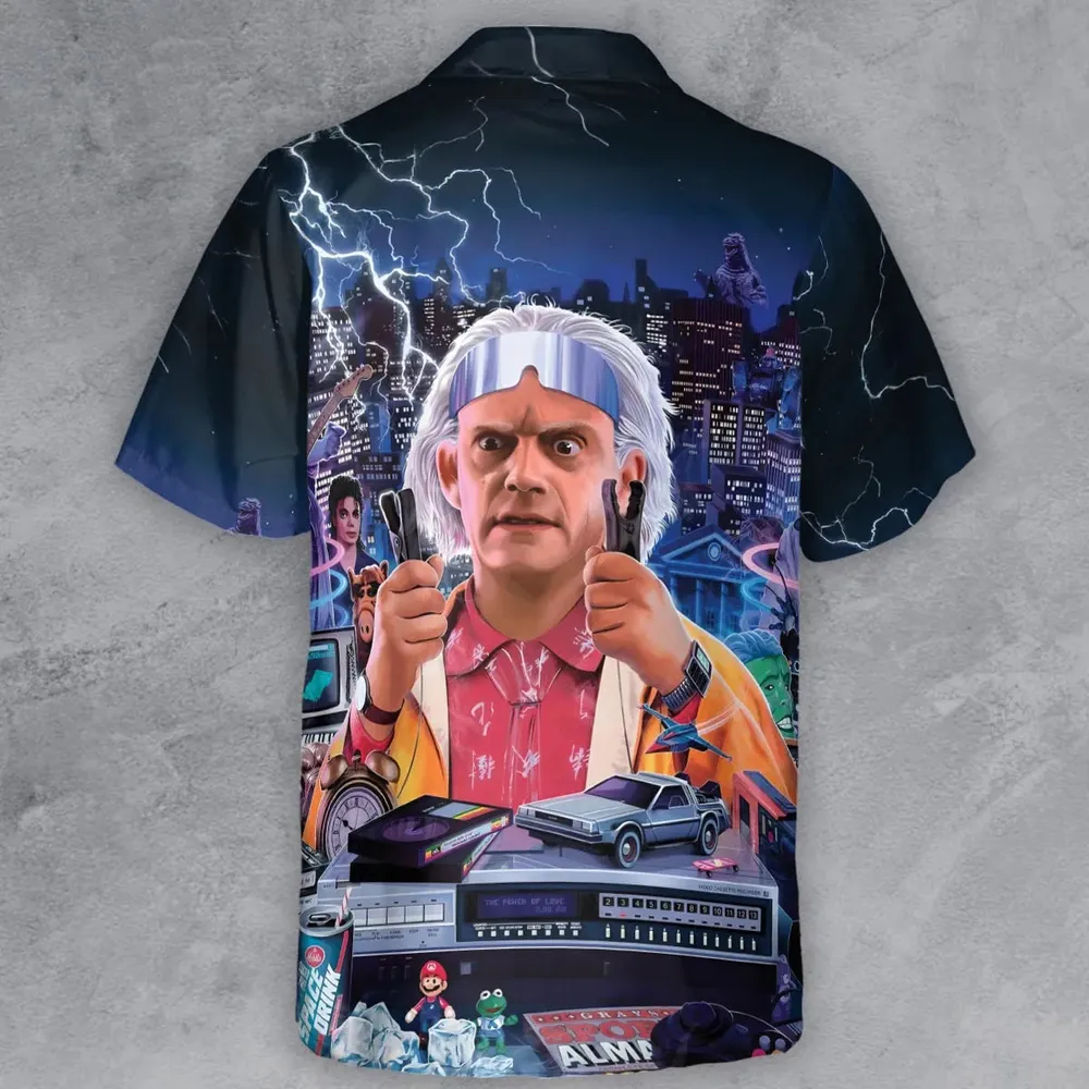 Great Scott! Back To The Future Button Down Shirt - 3