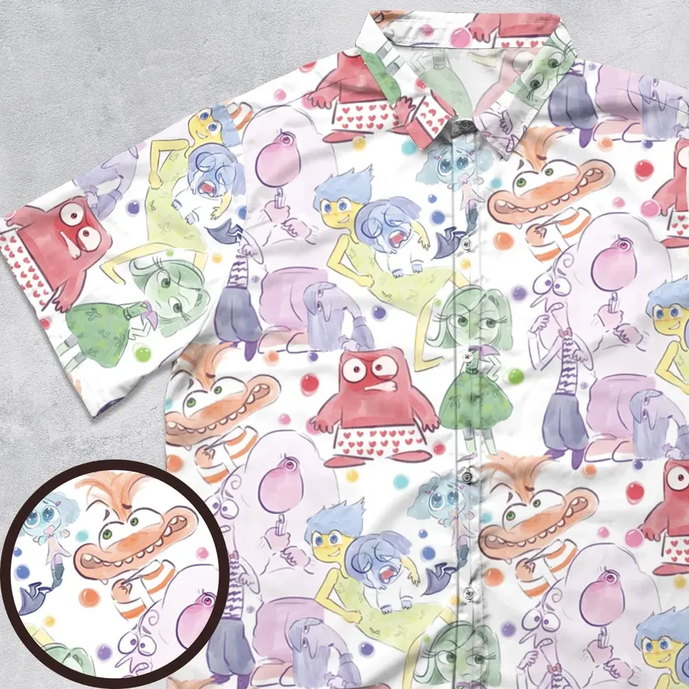 Mood Swing Style Inside Out Button Down Shirt - 1