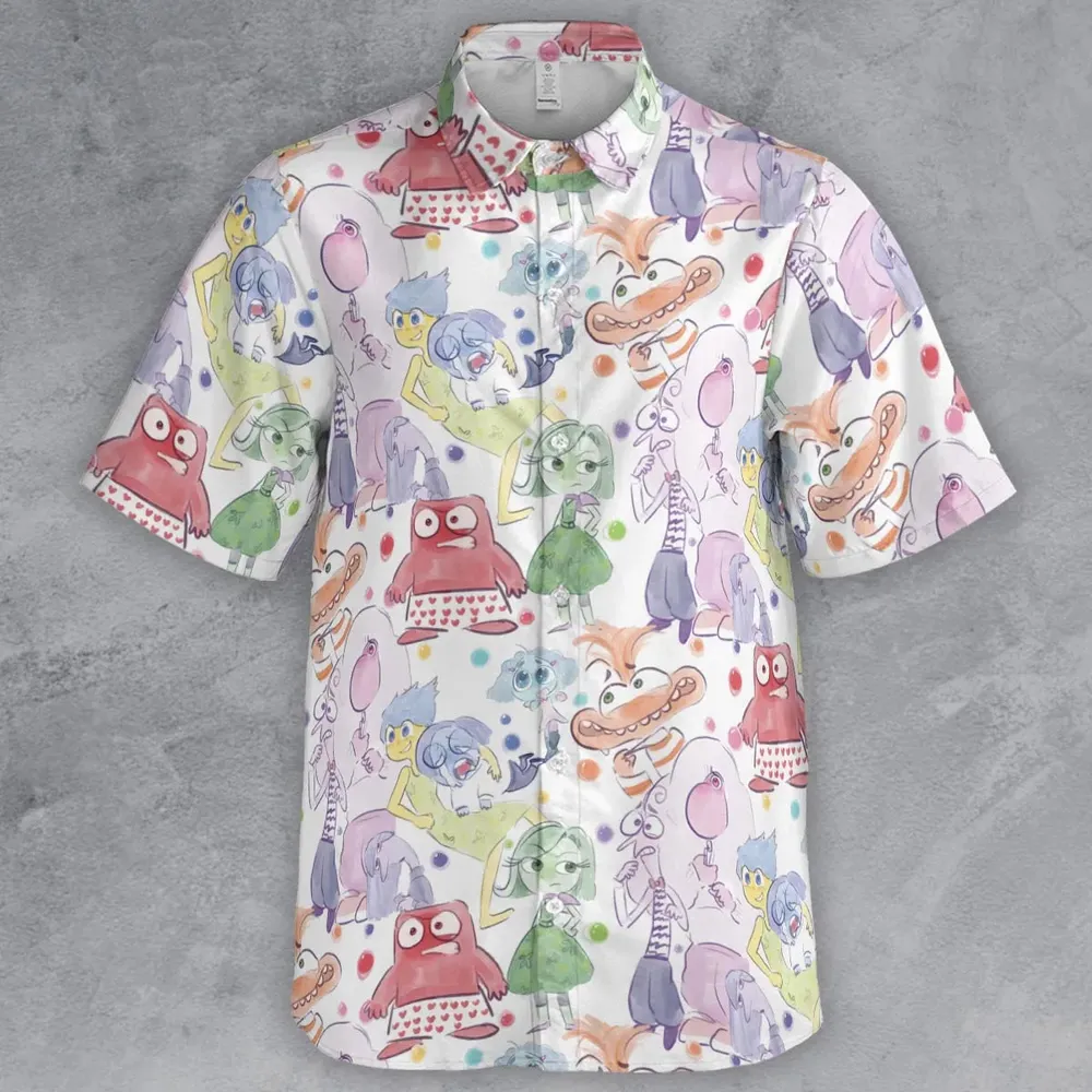 Mood Swing Style Inside Out Button Down Shirt - 2