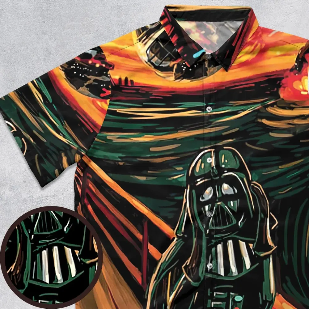 Vader Scream Darth Vader Button Down Shirt - 1