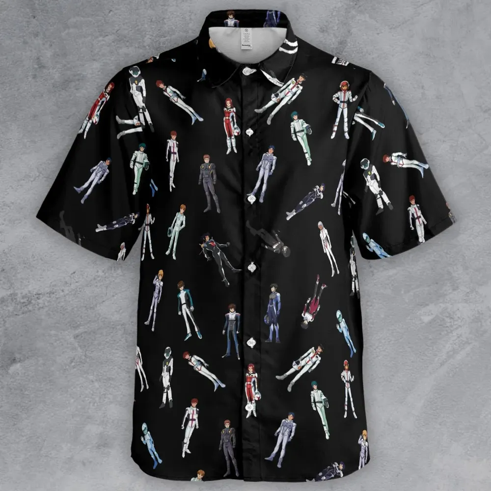 Gundam Pilot Suits Gundam Mobile Button Down Shirt - 2