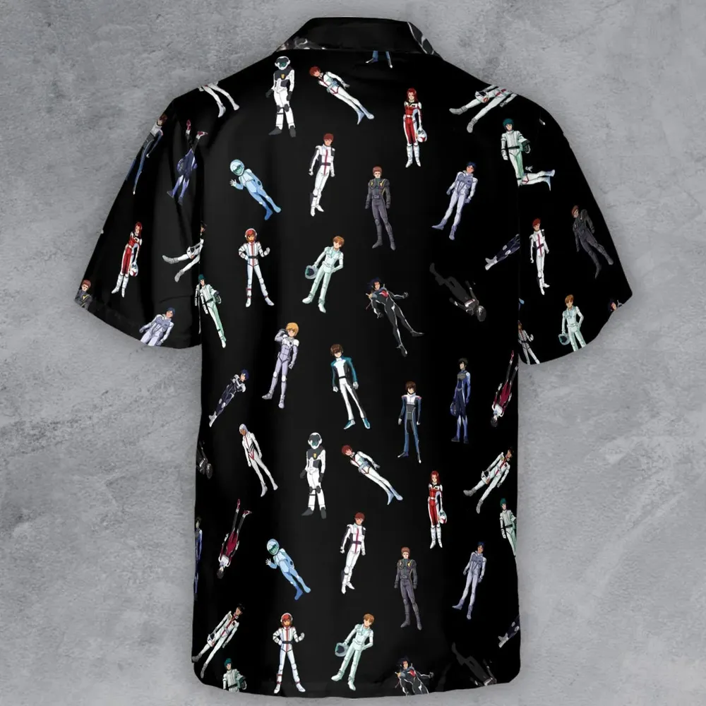 Gundam Pilot Suits Gundam Mobile Button Down Shirt - 3