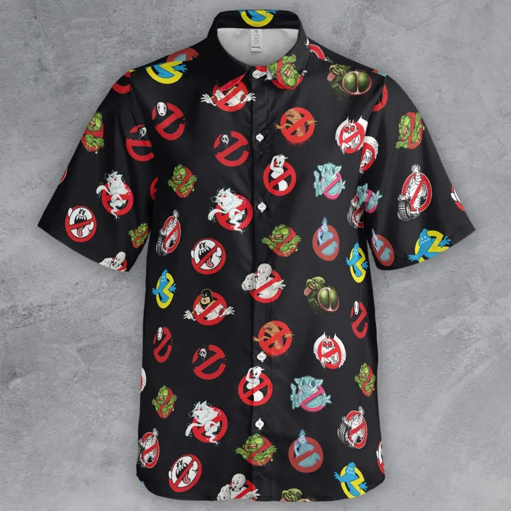 No Ghost Exists Ghostbusters Button Down Shirt - 2