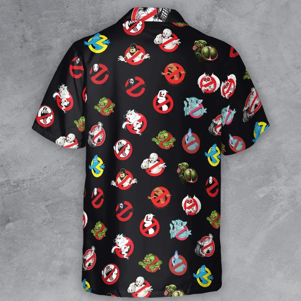 No Ghost Exists Ghostbusters Button Down Shirt - 3
