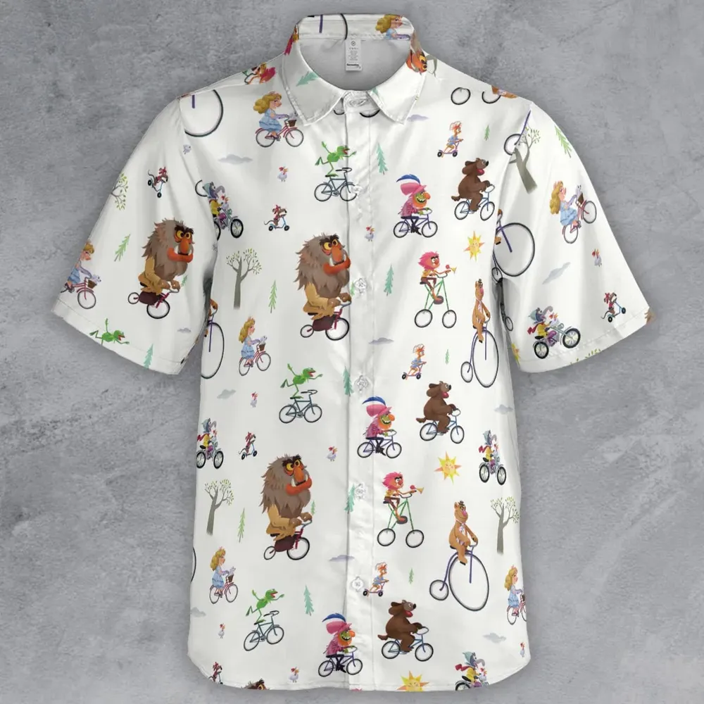 The Muppet Movie Bike Scene Button Down Shirt - 2