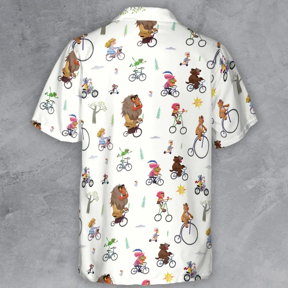 The Muppet Movie Bike Scene Button Down Shirt - 3