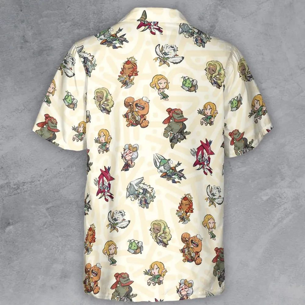 Link Look The Legend of Zelda Button Down Shirt - 3