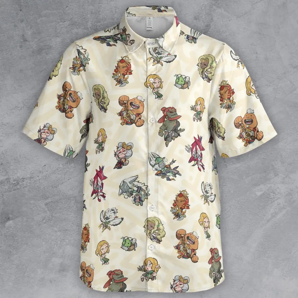 Link Look The Legend of Zelda Button Down Shirt - 2
