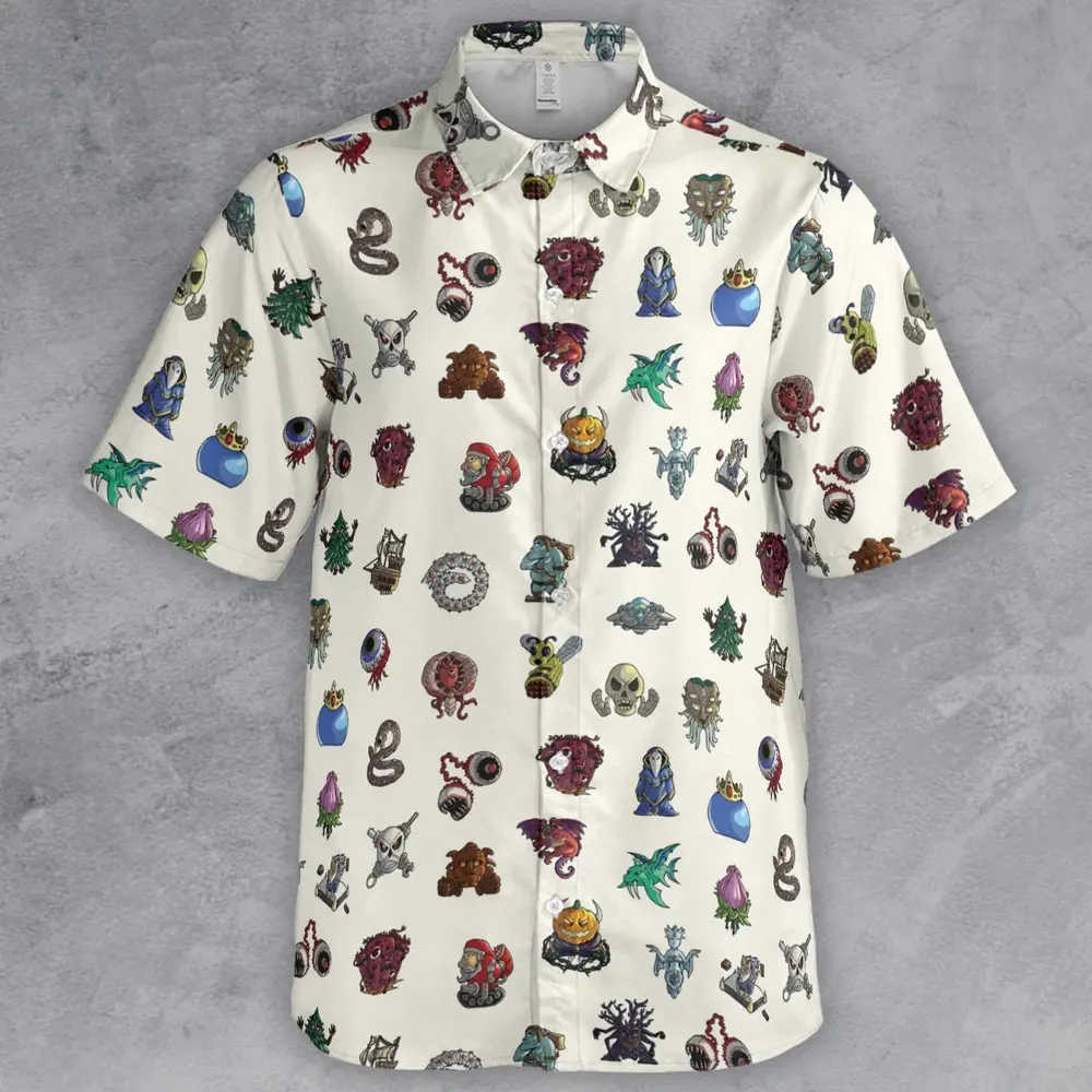 Terrarias All Bosses Terraria Button Down Shirt - 2
