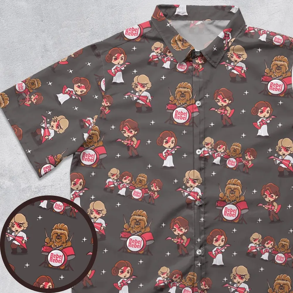Rebel Band Star Wars Button Down Shirt - 1