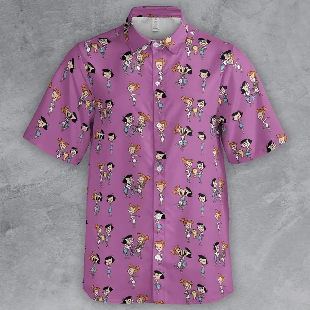 Wilma and Betty The Flintstones Button Down Shirt - 2