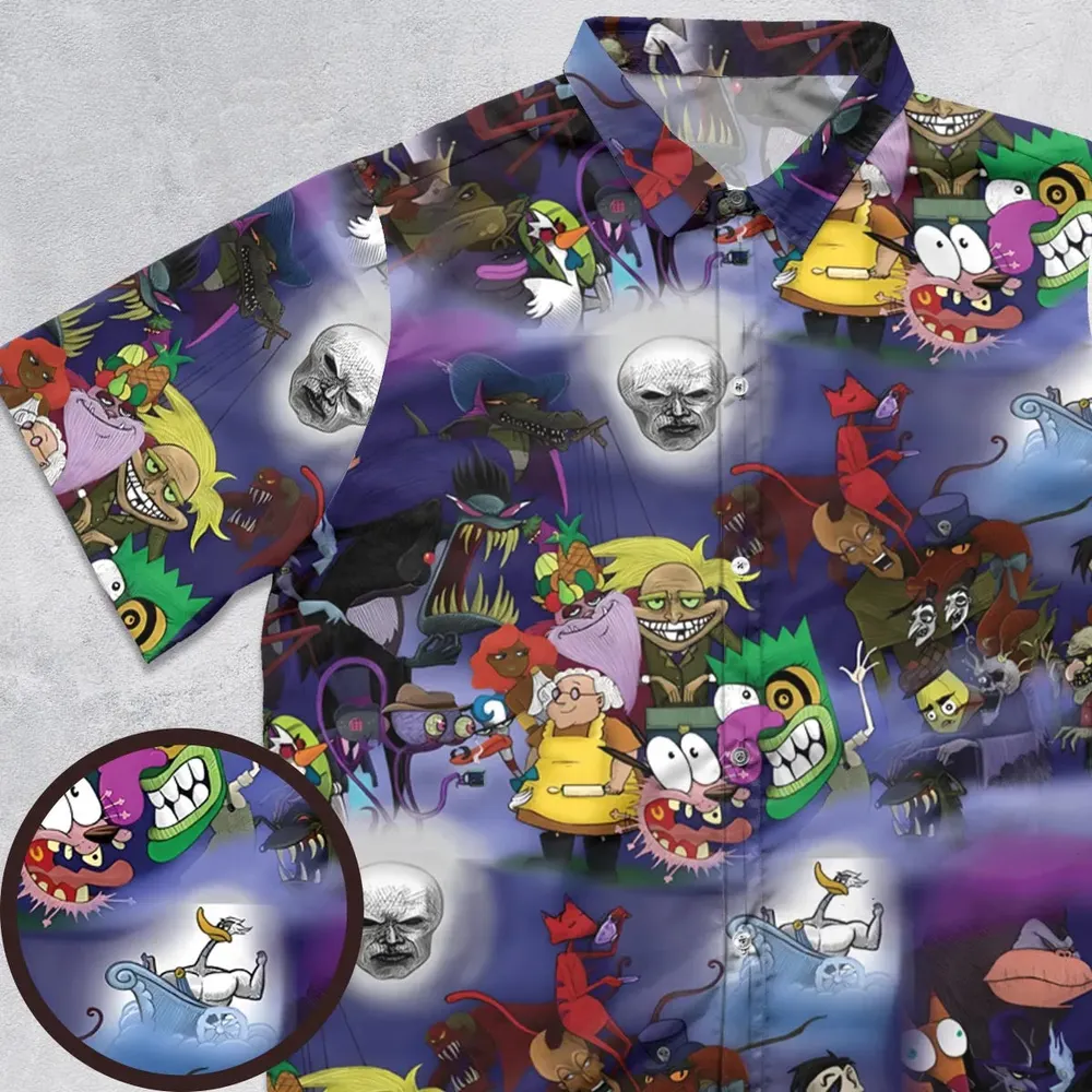 Fearless Courage the Cowardly Dog Button Down Shirt - 1