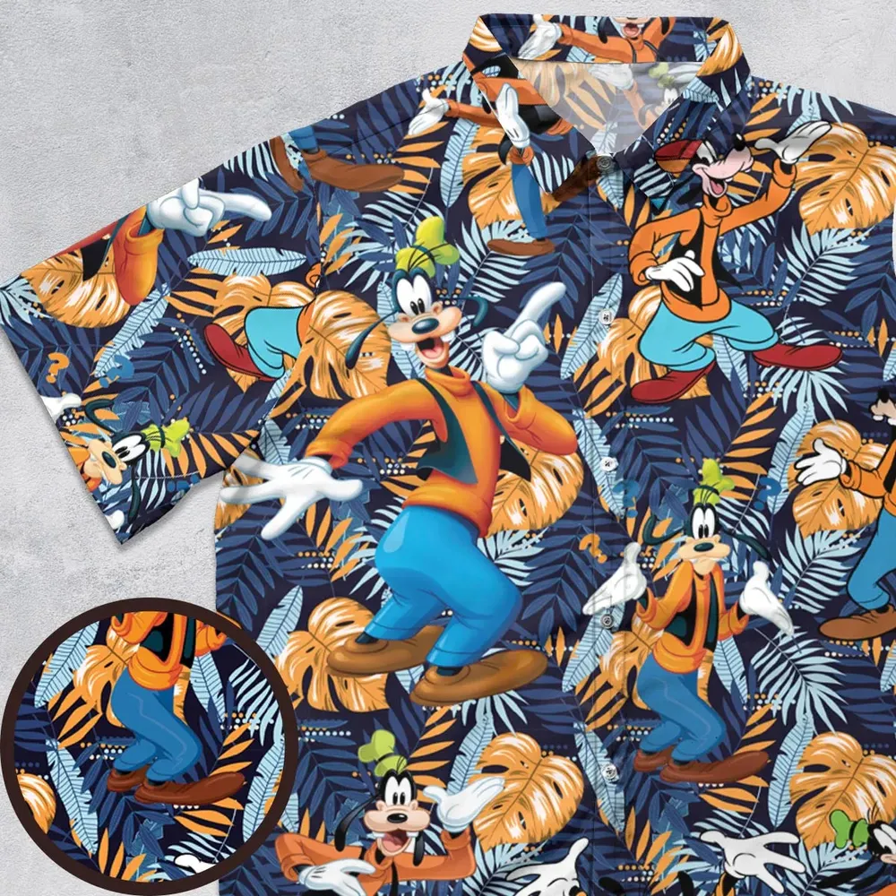 Goofy Aloha Button Down Shirt - 1