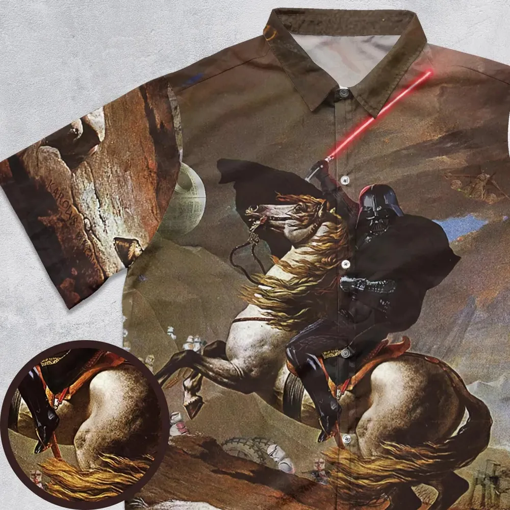 Freedom Darth Vader Star Wars Button Down Shirt - 1