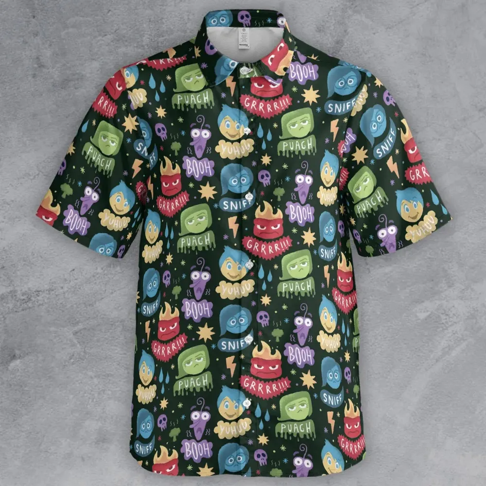 Colourful Mind Inside Out Button Down Shirt - 2
