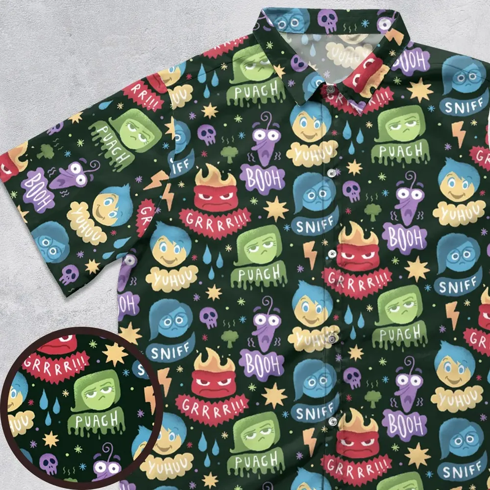 Colourful Mind Inside Out Button Down Shirt - 1