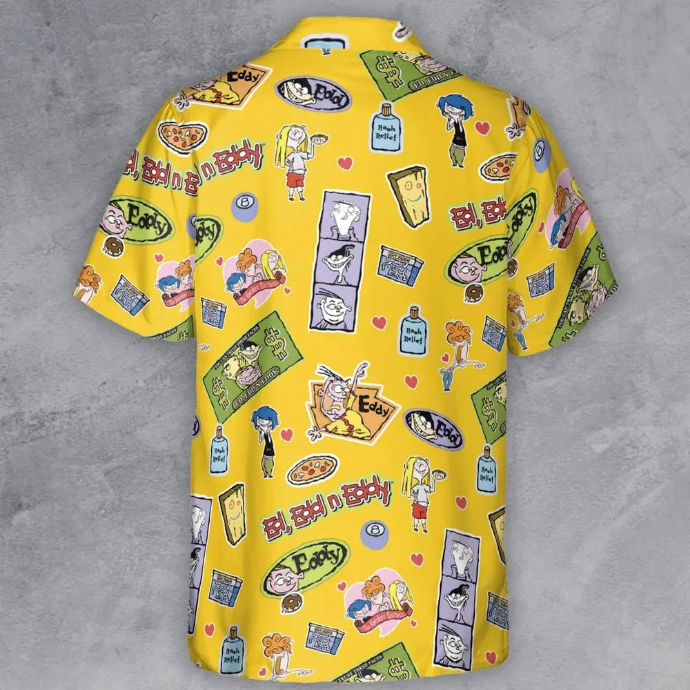 Ed Edd n Eddy n The Kanker Sisters Button Down Shirt - 3