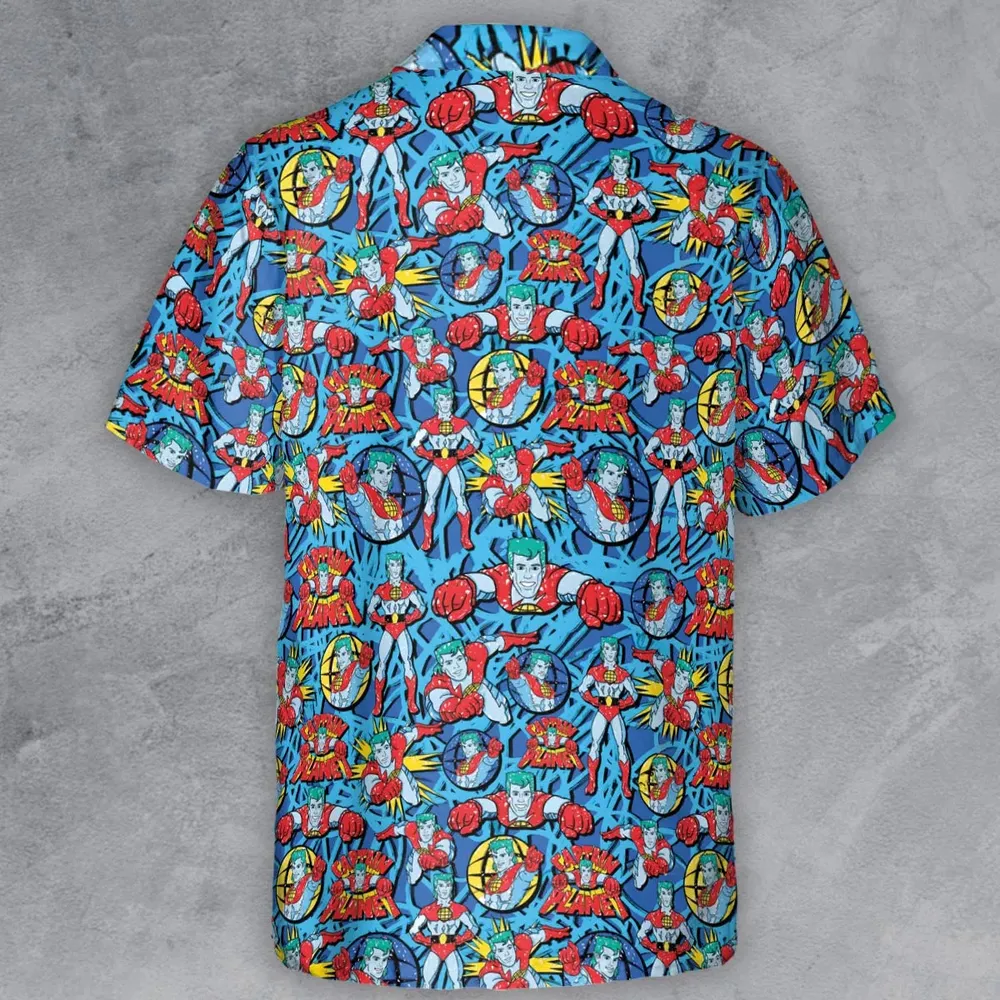 Hero of the Environment Captain Planet and the Planeteers Button Down Shirt - 3